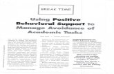 Using Positive Behavioral Support to Manage Avoidance of ...