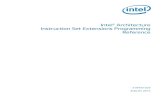 Intel Architecture Instruction Set Extensions Programming Reference