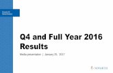 Novartis Q4 and Annual Results 2016 - Media Presentation