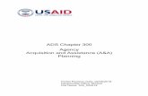 ADS Chapter 300 - Agency Acquisition and Assistance (A&A) Planning