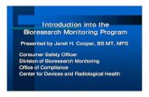 Introduction into the Bioresearch Monitoring Program Introduction ...