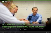 Accelerate Innovation with Subscription-Based PTC ALM Solutions