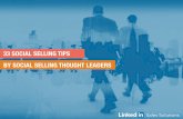 33 social selling tips by social selling thought leaders