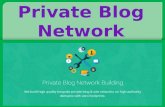 Make a private blog network