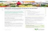 Obesity and healthy eating in Australia Evidence summary