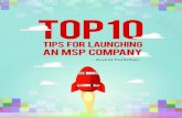Top 10 Tips For Launching An MSP Company