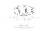LBDC Teacher Training Program Course Catalog