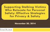 Supporting Stalking Victims Who Relocate for Personal Safety ...