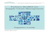 Supplier Guide Partners HealthCare Supply Chain Management