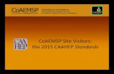 CoAEMSP Site Visitors: the 2015 CAAHEP Standards