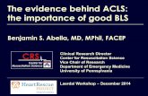 The evidence behind ACLS: the importance of good BLS CRS