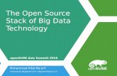 Open source stak of big data techs   open suse asia