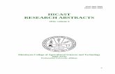 HICAST RESEARCH ABSTRACTS