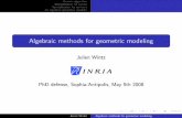 Algebraic methods for geometric modeling