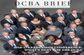 2016-17 leadership conference: what's next for the dcba