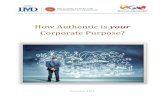 How Authentic is your Corporate Purpose? - Power Of Purpose