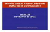 Wireless Medium Access Control and CDMA-based Communication
