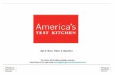 New from America's Test Kitchen 2015 and 2016