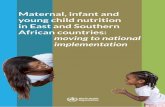 Maternal, infant and young child nutrition in East and Southern ...