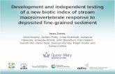 Development and independent testing of a new biotic index of ...