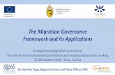 Migration Governance Framework & its applications by IOM