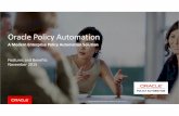 Oracle Policy Automation November 2015