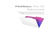 FileMaker Pro Advanced Database Design Report XML Output ...