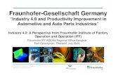 Fraunhofer-Gesellschaft Germany “Industry 4.0 and Productivity ...
