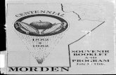 Morden Centennial Souvenir Booklet and Program, July 5-11th