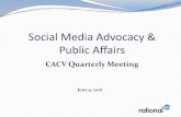 Social Media Advocacy & Public Affairs