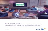 BT Smart Hub: Marketing claims substantiation
