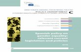 Spanish policy on gender equality: relevant current legislation and ...