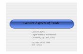 Gender Impacts of Trade
