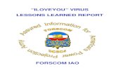 I LOVE YOU" Virus - Lessons Learned Report - FORSCOM