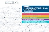2016 INTERNATIONAL COURSE GUIDE