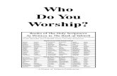 Who Do You Worship?