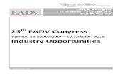 25 EADV Congress Industry Opportunities