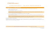 Checkpoint Quick Reference Card