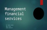Management financial services finance subbmission