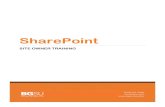 SharePoint Sites Owner Training