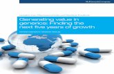 Generating value in generics: Finding the next five years of growth