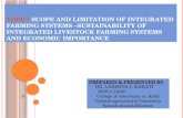 Scope and Limitation of Integrated Farming Systems –Sustainability of Integrated Livestock Farming systems And Economic Importance