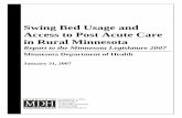 Swing Bed Usage and Access to Post Acute Care in Rural Minnesota