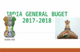 India general buget 2017-2018