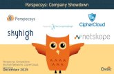 Perspecsys, Skyhigh Networks, CipherCloud,Netskope | Company Showdown
