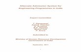 Alternate Admission System for Engineering Programmes in India