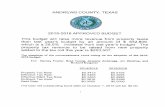 ANDREWS COUNTY, TEXAS 2015-2016 APPROVED BUDGET
