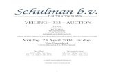 VEILING – 333 – AUCTION Vrijdag 23 April 2010 Friday