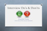 Interview Do's & Don'ts