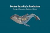 Docker Security in Production Overview